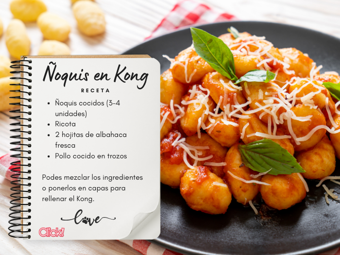 noquis kong receta, que se puede meter en el kong, ideas para el juguete kong perros