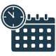 icono calendario transparente