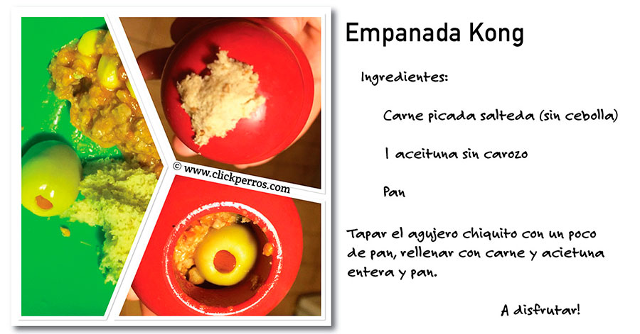 Receta empanada Kong perros